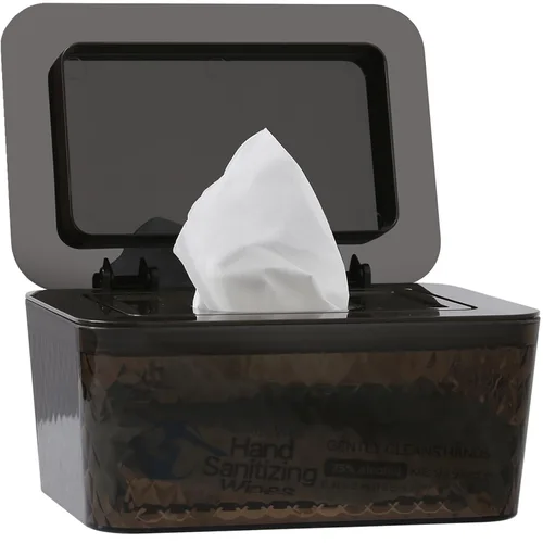 Vista 11 de Dispensador de toallitas húmedas para bebés, contenedor de toallitas húmedas de mayor capacidad, contenedor de toallitas para baño, mantiene