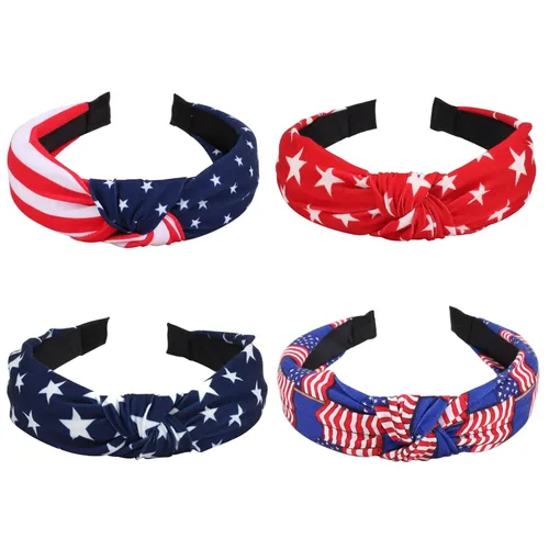 Vista 25 de Ardorchid Bandana Diadema de Bandera Americana Roja Blanca y Azul Diademas Patrióticas de EE.UU. para Hombres y Mujeres Bufanda de Cuello y Cara