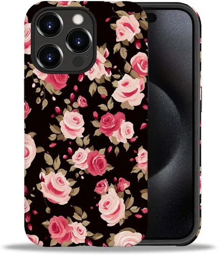 Vista 36 de CARLOCA Funda compatible con iPhone 15 Pro Max, funda protectora de gato en A para iPhone 15 Pro Max, TPU suave + PC duro 2 en 1, funda protectora
