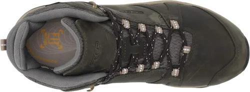 Vista 5 de KEEN Terradora 2 - Botas de senderismo impermeables de piel de altura media para mujer, BrindleRedwood