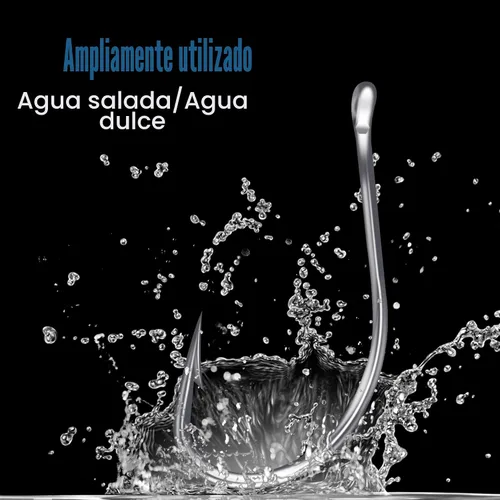 Vista 6 de Anzuelos de Pesca de Acero al Carbono 500 Piezas/90 Piezas, Surtido de Anzuelos Circulares para Agua Salada, Agua Dulce y Pesca en Hielo, Anzuelos