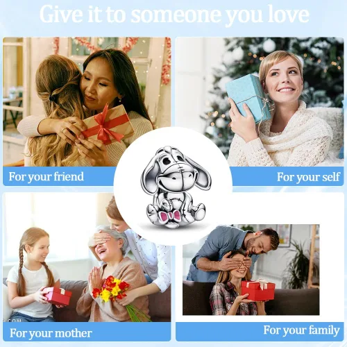 Vista 7 de Birth Stone Love Heart Flying House Mom Crown Balloons Smile Children Luchs Charms para pulseras de plata de ley 925, collares, regalos de joyería