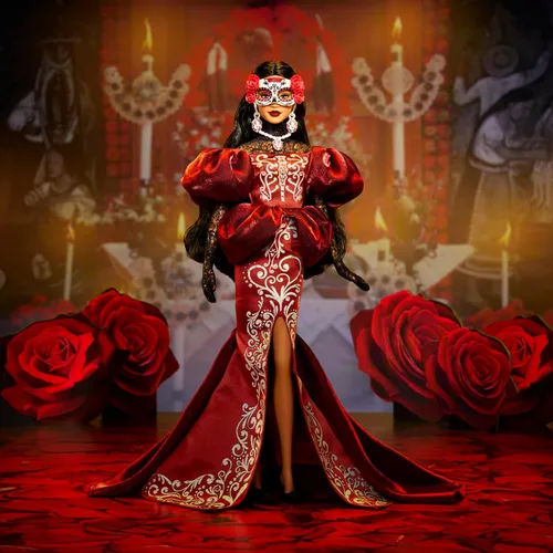 Vista 2 de Barbie Muñeca coleccionable Signature Día De Muertos