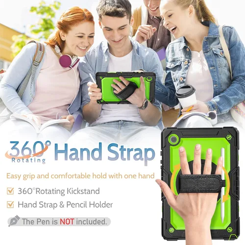 Vista 4 de SEYMAC Funda para Samsung Galaxy Tab A8 de 10.5 pulgadas (SM-X200/X205/X207), funda protectora resistente de cuerpo completo a prueba de golpes
