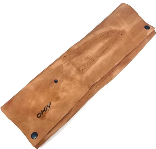 Vista 9 de Butcher Series - Juego de cuchillos y cuchillos forjados a mano de 4 piezas con funda de cuero auténtico, cuchillas de acero de alto carbono 5160