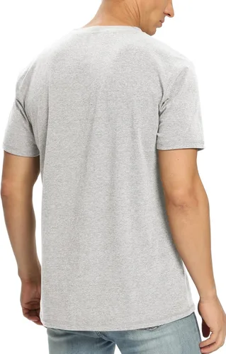 Vista 19 de NITAGUT Camiseta clásica de algodón para hombre con cuello redondo