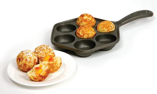 Vista 4 de Norpro Molde para panqueques relleno de hierro fundido, Munk/Aebleskiver