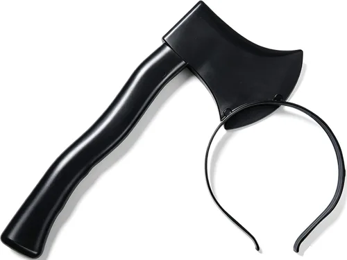 Vista 4 de Cooplay Spoofing - Disfraces de terror, accesorios para el cabello, accesorios para el cabello, bandas para el cabello, broma de hacha decapitada