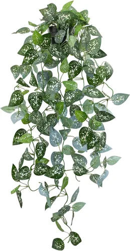 Vista 26 de LOYWREE Plantas Artificiales de 35.4 Pulgadas en Maceta Negra Plantas Colgantes Falsas Realistas en Maceta con Hiedra Artificial y Pothos - Ideal