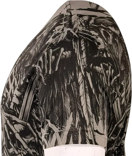 Vista 5 de Xtreme Couture by Affliction Camiseta para hombre, diseño gráfico Carbón (empuñando la muerte)