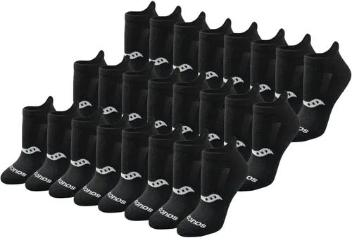 Vista 5 de Saucony Women's RunDry Performance Heel Tab Athletic Socks, Available in S-L (8, 16, 24 Pairs)