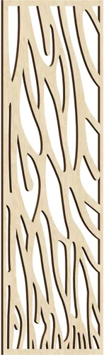 Vista 107 de 9 3/8"W x 24 3/8"H x 1/4"T Bristol Decorativos Paneles de Pared de Madera Calado, Cereza