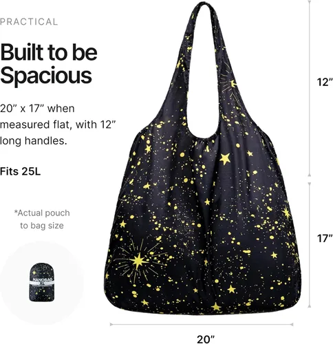 Vista 4 de Nanobag XL - Ultralight 25L Heavy Duty Foldable, Reusable Grocery & Travel Tote Bag