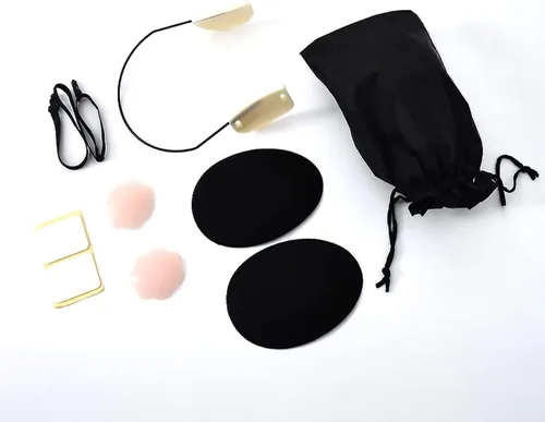 Vista 3 de Lesome Push up Frontless Bra Kit Wire,Deep Plunge Bra Kit Silicone Cover for Sweetheart Necklines