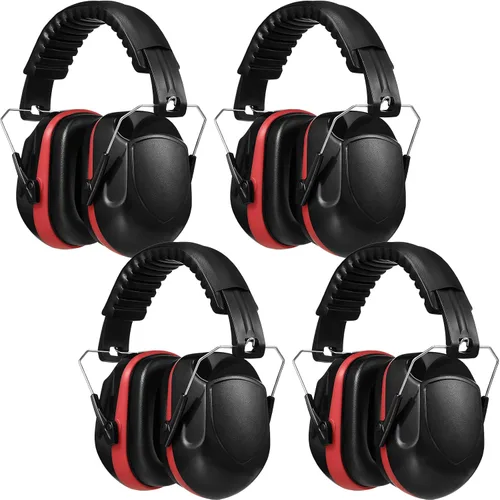 Vista 8 de Yunsailing 4 unids Nrr 28db Reducción de ruido Protección auditiva Orejeras Orejeras Plegables Auriculares para Disparar