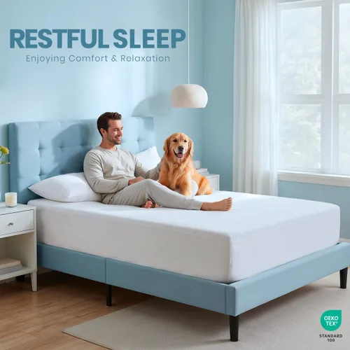 Vista 8 de Utopia Bedding – Protector impermeable de colchón tamaño individual, funda de colchón de terry premium de 200 GSM, transpirable, estilo ajustado