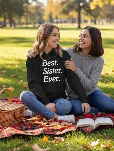 Vista 5 de Tstars Sudadera con capucha para Best Ever - Negro