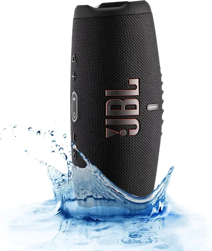 Vista 6 de JBL Altavoz Bluetooth inalámbrico Charge 5 (negro) Audio resistente al agua IP67 para exteriores con graves profundos y tiempo de reproducción