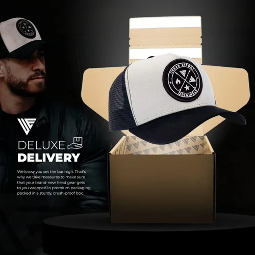 Vista 174 de Urban Effort Gorra trasera de malla, para hombres y mujeres, gorra de béisbol de 5 paneles, gran cierre a presión para caza y senderismo