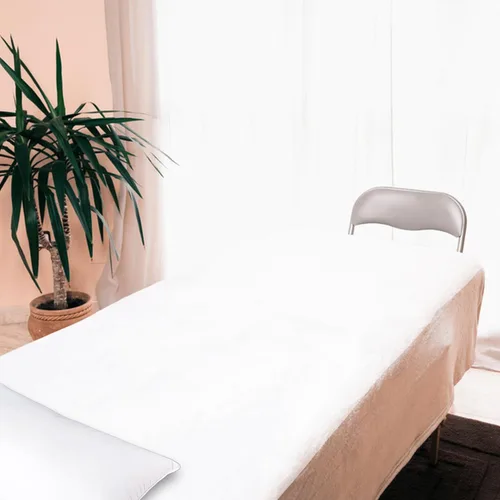 Vista 3 de Sábanas desechables para mesa de masaje, 100 piezas de 31.5 x 74.8 pulgadas, tela no tejida, desechables, para masajes, salón de belleza, tatuaje