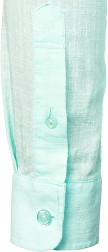 Vista 6 de ZEROYAA Camisas de algodón y lino de manga larga con botones y bolsillo para hombre