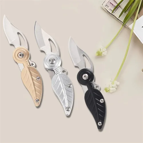 Vista 5 de Cuchillo de Bolsillo para Mujer, Cuchillo de Bolsillo Pequeño con Cadena, Cuchillos Geniales, Gadgets Geniales, Cuchillo EDC, Cuchillo de Bolsillo