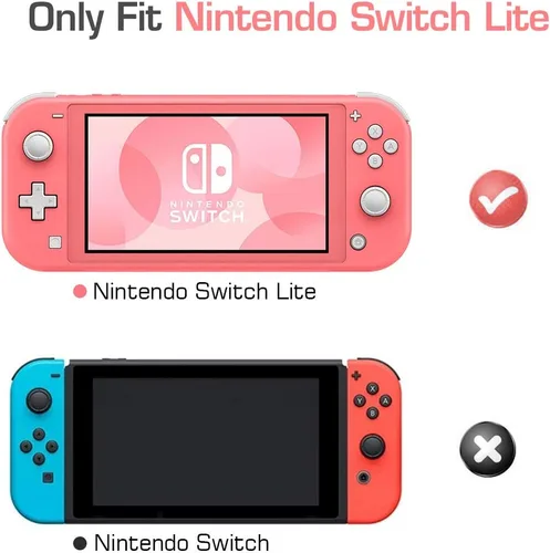 Vista 2 de MoKo - Funda compatible con Nintendo Switch Lite, funda protectora de silicona, funda antiarañazos, con absorción de golpes, antideslizante