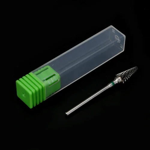 Vista 8 de Pongnas Broca de uñas de acero de tungsteno, brocas de manicura para manicura y pedicura eléctrica, accesorios de cabeza de molienda (verde)