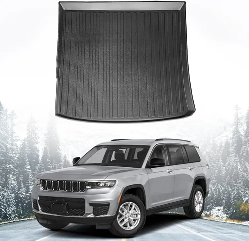 Vista 2 de Forro de carga prémium para Jeep Cherokee 2019-2023 – 100% de protección, tapete de maletero de automóvil de ajuste personalizado, tapete de carga