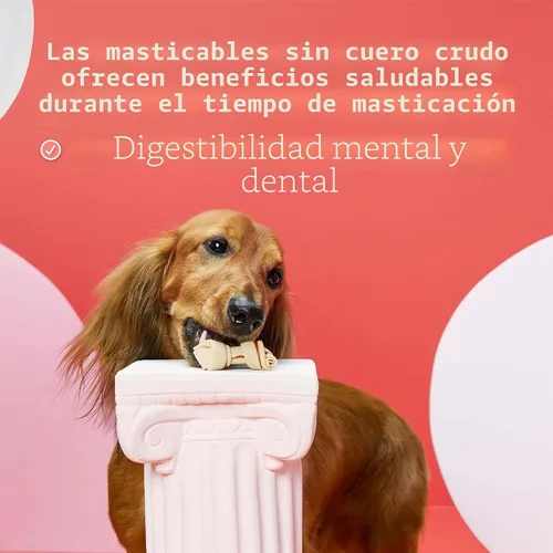 Vista 2 de DreamBone Mini masticables, hechos con pollo real, masticables sin cuero crudo para perros, 24