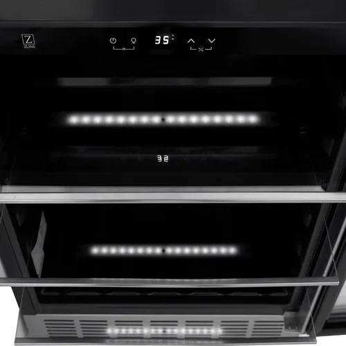 Vista 9 de ZLINE Monument 154 - Refrigerador de bebidas de acero inoxidable de 24 pulgadas (RBV-US-24)