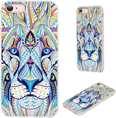 Vista 29 de Funda protectora completa delgada y suave de TPU transparente para iPhone SE 2022/2020, iPhone 8/7/6S/6 - Diseño de música divertida guitarra