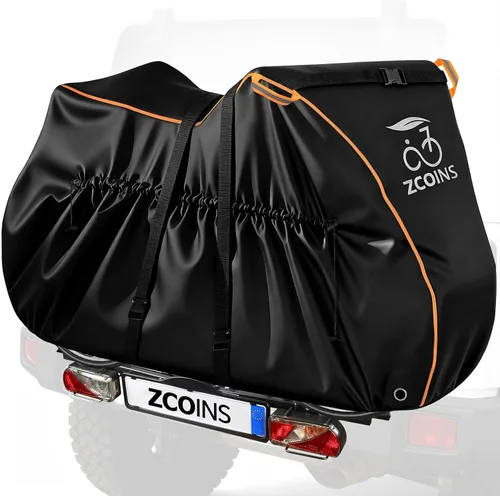 Vista 8 de Funda impermeable para bicicleta de alta densidad para 1 o 2 bicicletas 210D Lightweight Durable, UV Resistant Dustproof, Mountain Road Bike Ebike