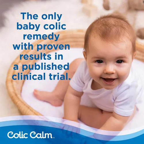 Vista 3 de Colic Calm Gripe Water for Babies - Gotas de gas para recién nacidos, alivio de cólicos y malestar estomacal, segura y suave, sin gluten, esenciales