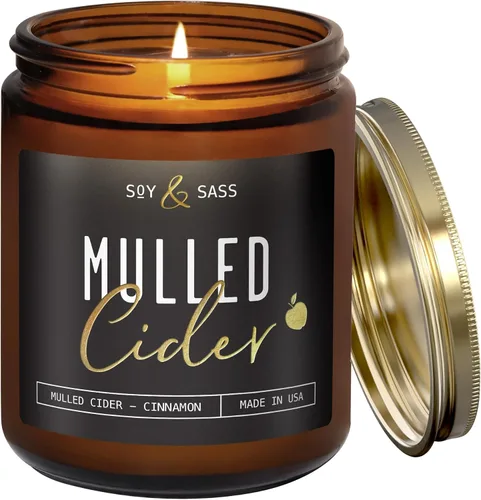 Vista 11 de Vela de menta – Vela de Navidad 'Candy Cane' con mentol, menta y vainilla – Infundida con aceites esenciales I Velas de Navidad perfumadas I 9