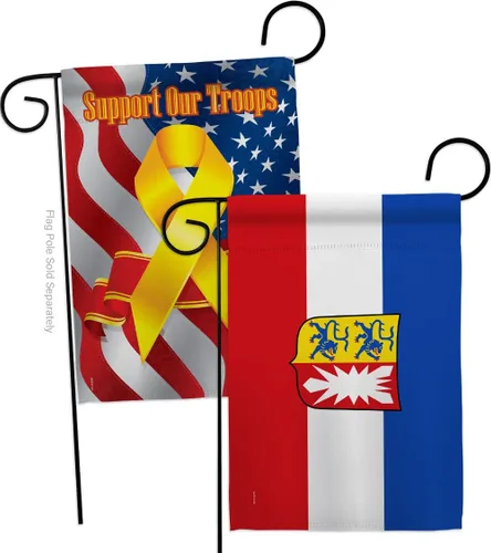 Vista 6 de Schleswig Holstein Garden Flags 2pcs Pack Regional Germany States Central Europe Territory Old History Country Particular Area Small Gift Yard House