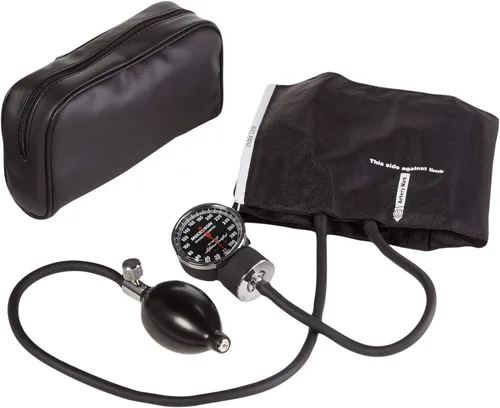 Vista 9 de McKesson Esfigmomanómetro aneroide – Monitor manual de presión arterial con estuche de transporte, puño 7.5-10.6 in, azul real, 1 unidad