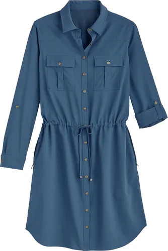 Vista 3 de Coolibar UPF 50 - Vestido camisero de viaje para mujer protección solar