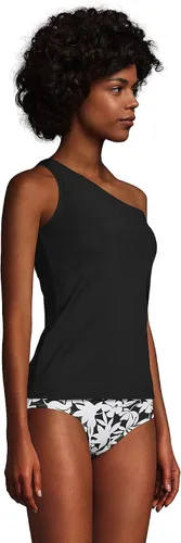 Vista 3 de Lands' End Traje de baño tankini de un hombro resistente al cloro para mujer