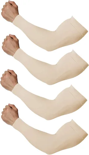 Vista 22 de 4 pares de mangas de brazo para hombres y mujeres - para cubrir tatuajes - manga deportiva refrescante para baloncesto, golf, fútbol