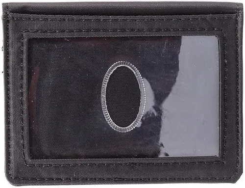 Vista 2 de Big Skinny Cartera New Yorker con bloqueo RFID, bolsillo frontal, microfibra de nailon, color negro