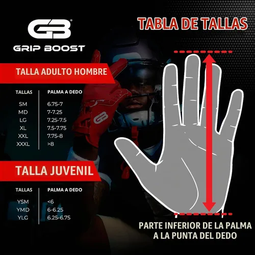 Vista 4 de Grip Boost Football Gloves Raptor 2.0