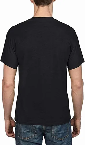 Vista 4 de Men Guys Shirt Round Neck Short-Sleeve Tee Top Custom Tees Clothes