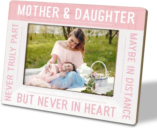 Vista 10 de Regalos para mamá de parte de hija e hijo, To My Mom Thank You For Being Such an Important Piece of My Life Love You Forever; marco de fotos