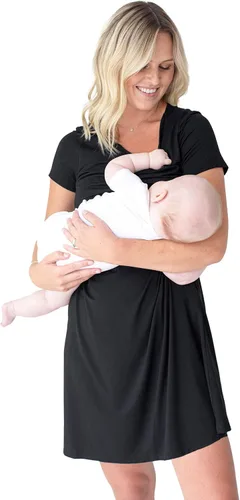 Vista 3 de Kindred Bravely Eleanora - Camisón de maternidad y lactancia ultra suave y vestido de descanso