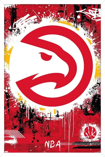 Vista 13 de Trends International NBA Atlanta Hawks - Póster de pared con logotipo Maximalist 23