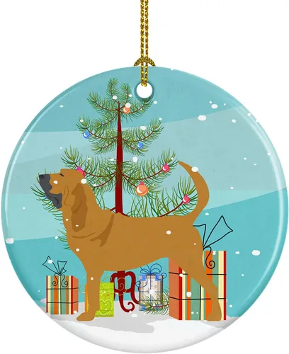 Vista 45 de Caroline's Treasures Cavalier King Charles Spaniel - Adorno de cerámica para árbol de Navidad, decoración colgante para el hogar, Navidad, fiestas
