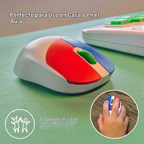 Vista 8 de Clevy Mouse para niños, colorido y ergonómico USB para computadora portátil para uso escolar y doméstico, mouse con cable compatible con niños
