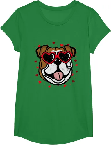 Vista 39 de Bulldog Valentine - Camiseta para amantes de las gafas de sol para perros, Negro