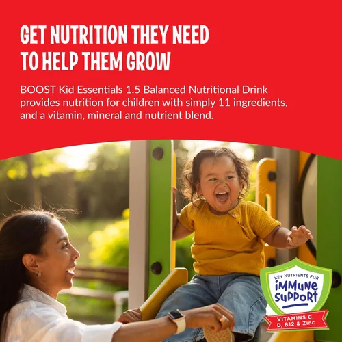 Vista 3 de BOOST Kid Essentials - Bebida nutricional equilibrada para niños, con calorías y nutrientes adicionales, chocolate Craze, 8 onzas líquidas